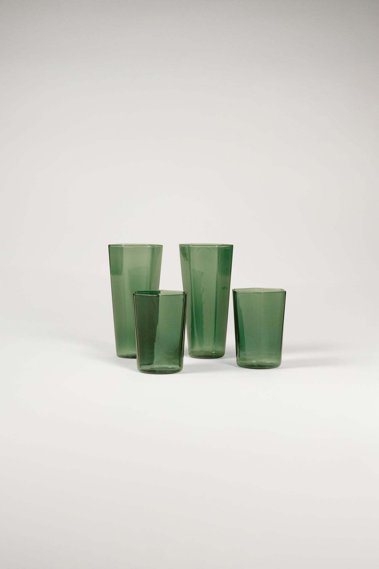 Teal Hexagonal Drinking Glass