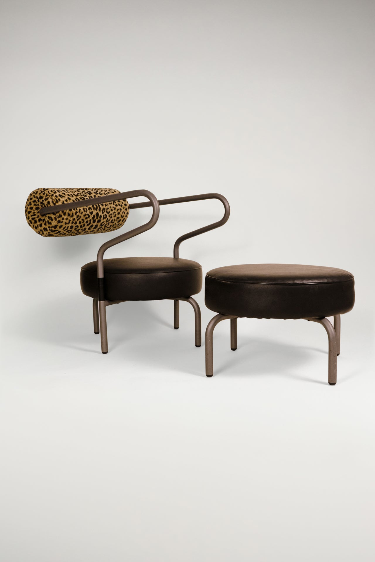 Danish Armchair with Footstool