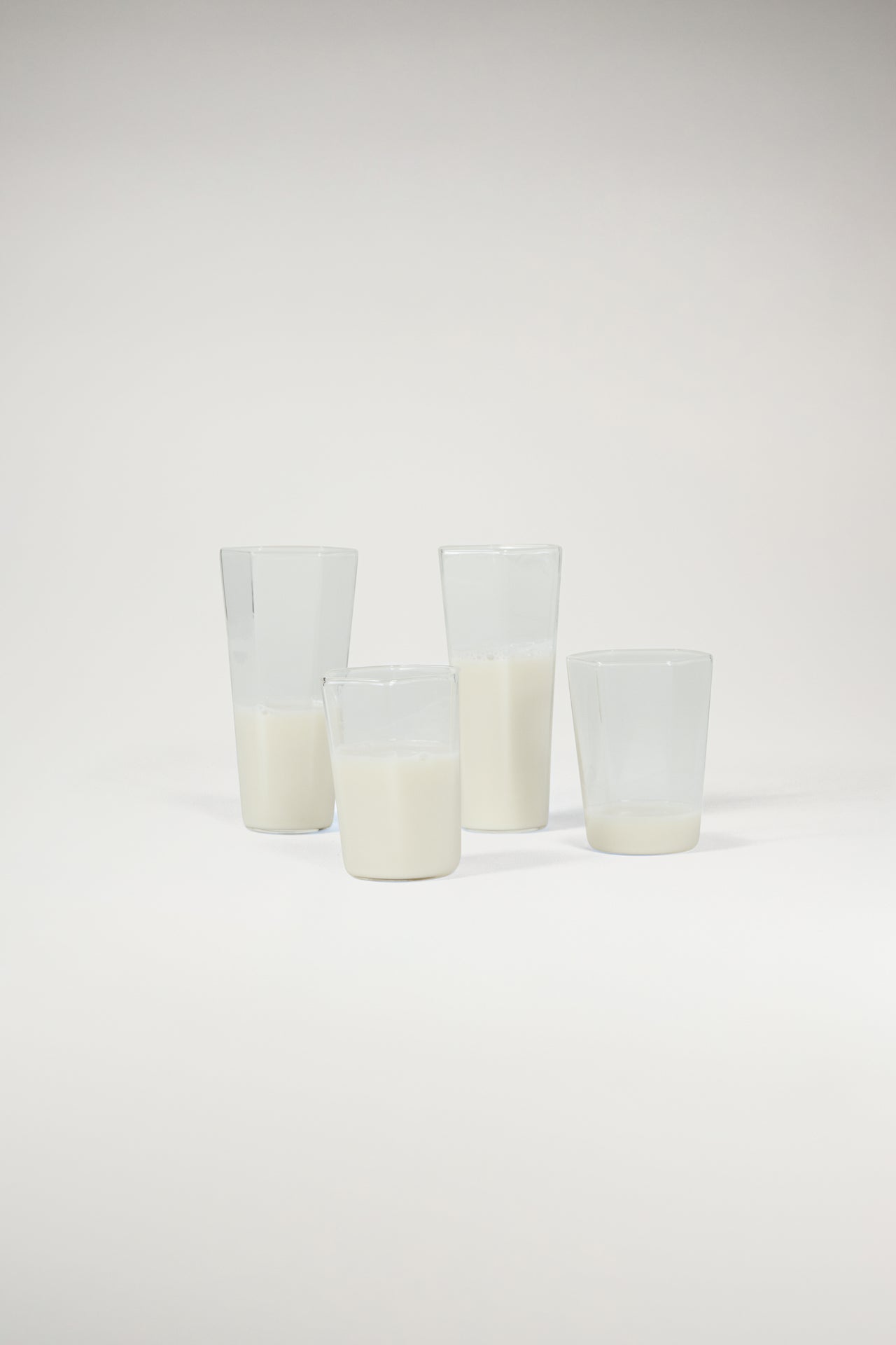 Clear Hexagonal Drinking Glass