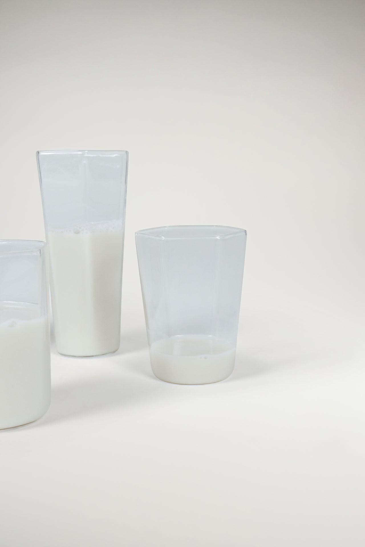Clear Hexagonal Drinking Glass