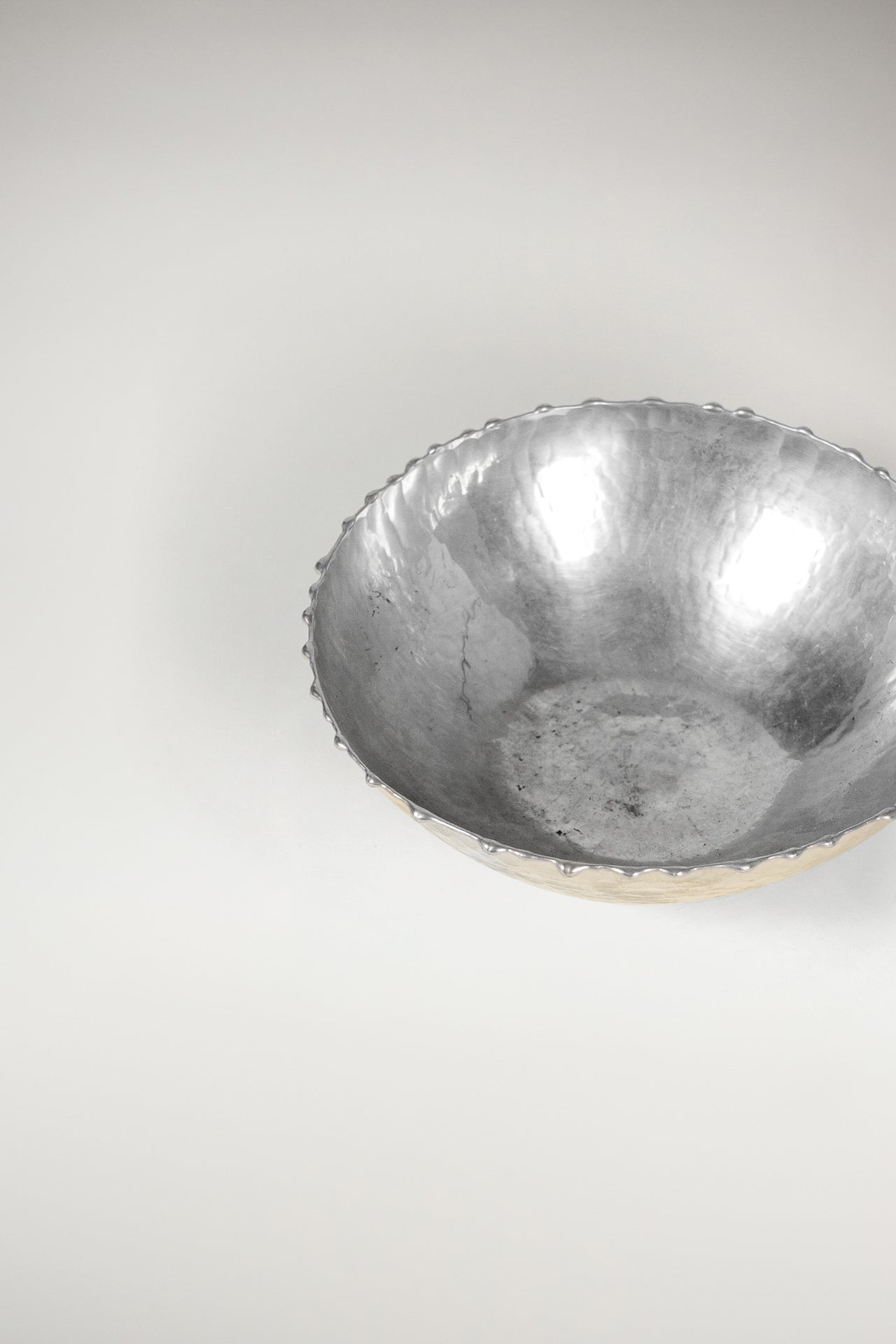 Christer Wide Pewter Candy Bowl