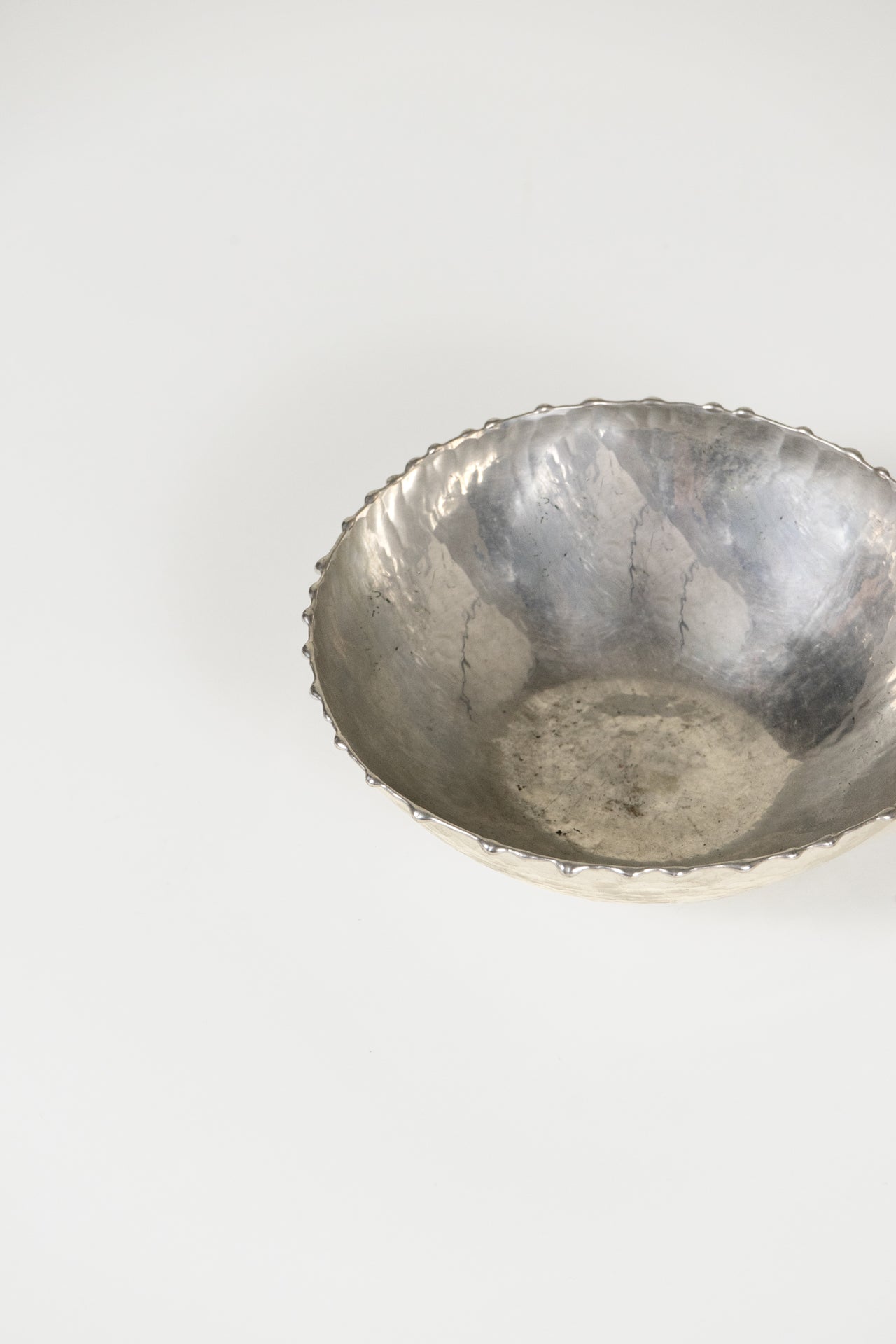 Christer Wide Pewter Candy Bowl