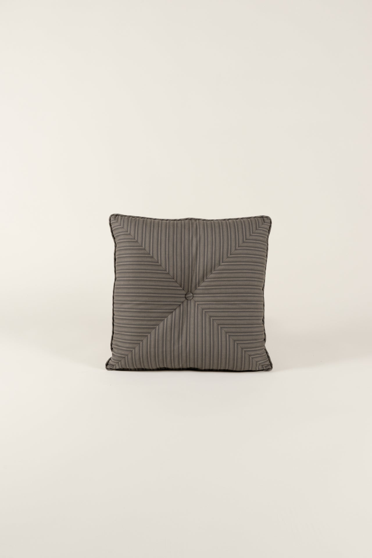 TTMM Diamond Pillow in Grey Stripe