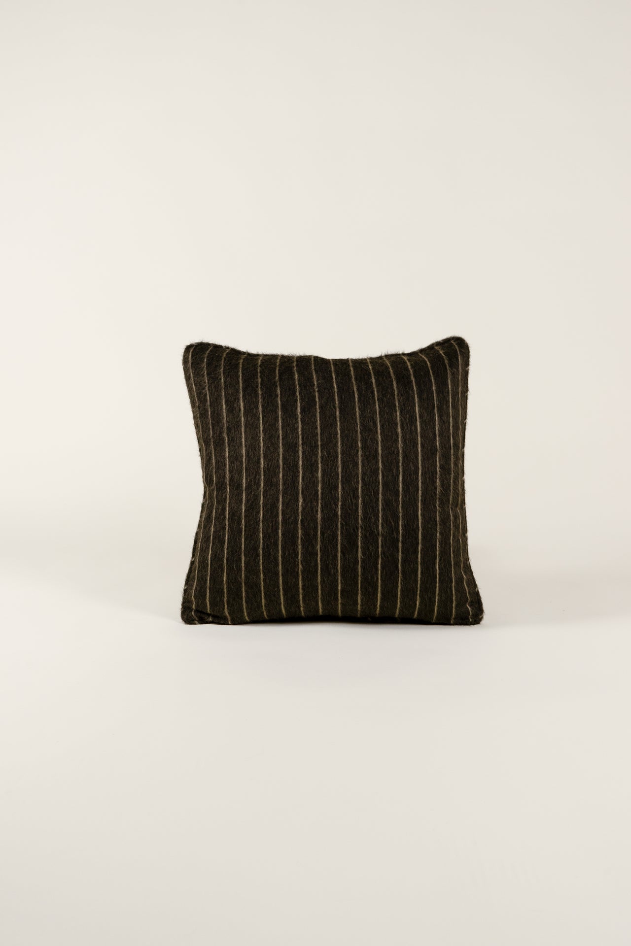 TTMM Medium Throw Pillow in Grey Pinstripe