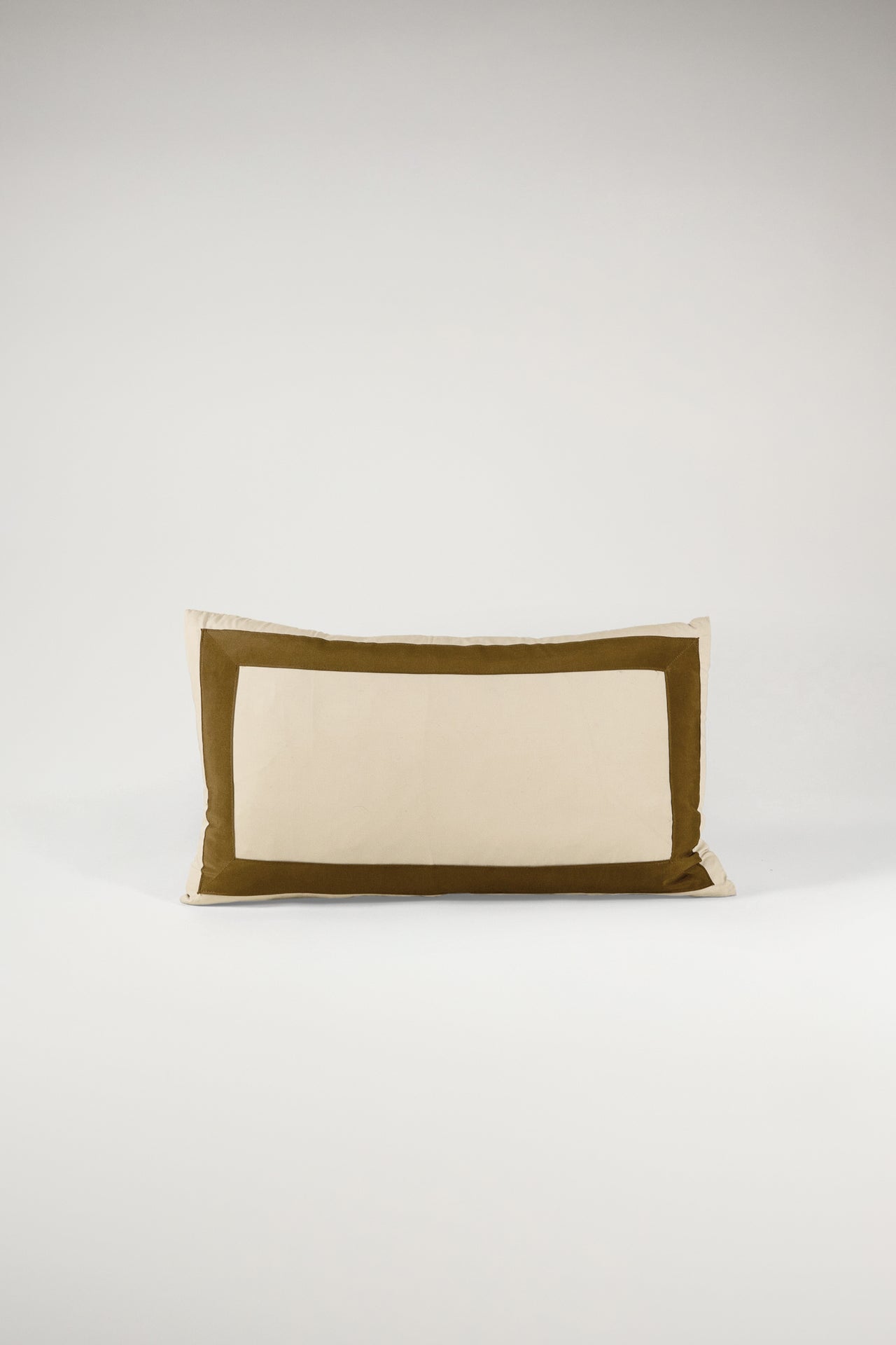 TTMM Lumbar Pillow in Tan and Brown