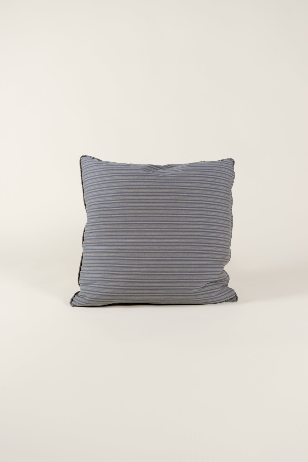 TTMM Large Throw Pillow in Grey Stripe
