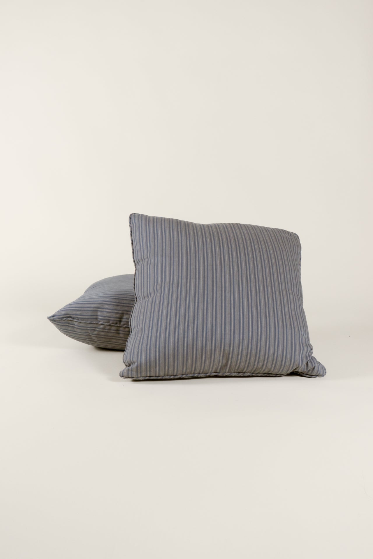TTMM Large Throw Pillow in Grey Stripe