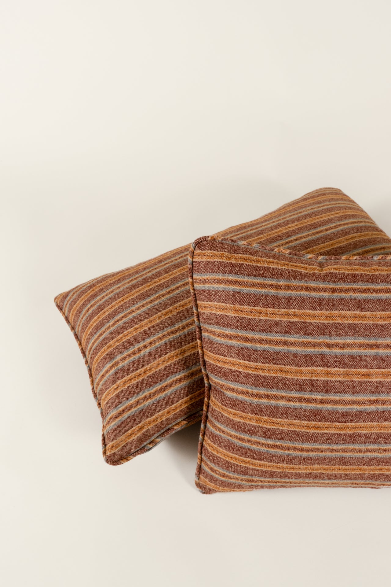 TTMM Lumbar Pillow in Rose Stripe
