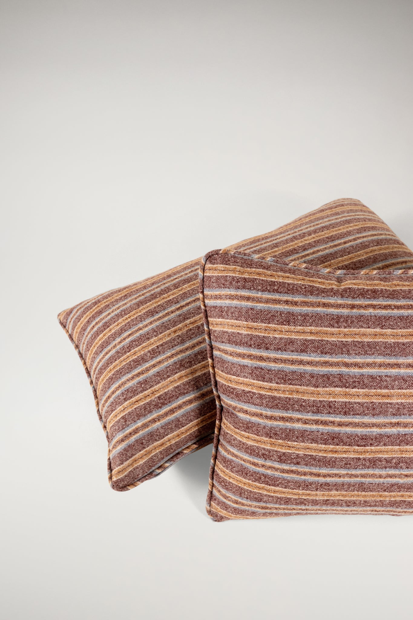 TTMM Lumbar Pillow in Rose Stripe