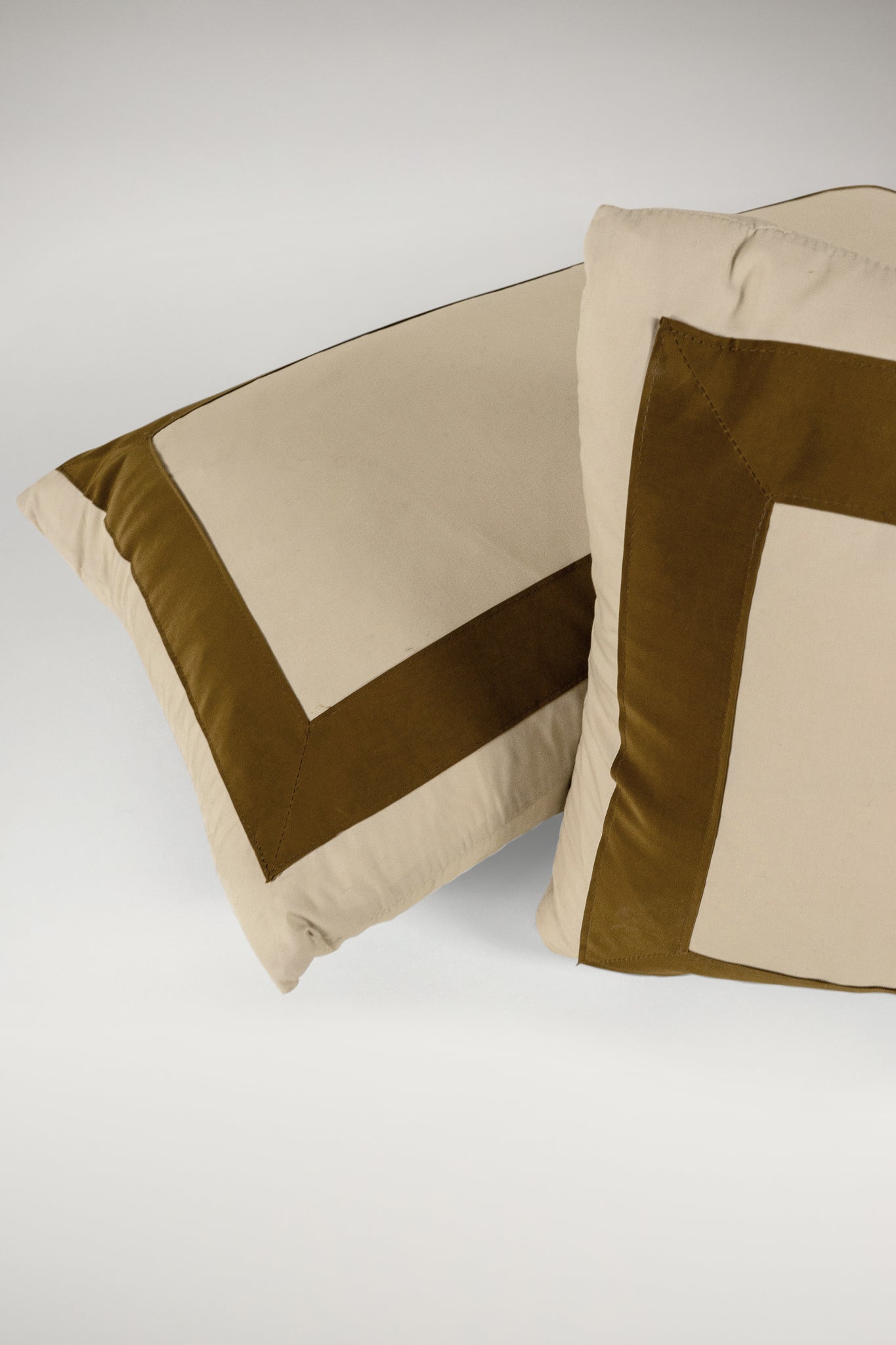 TTMM Lumbar Pillow in Tan and Brown