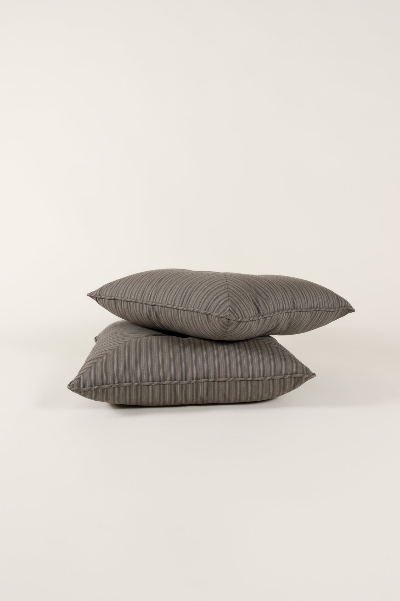 TTMM Diamond Pillow in Grey Stripe