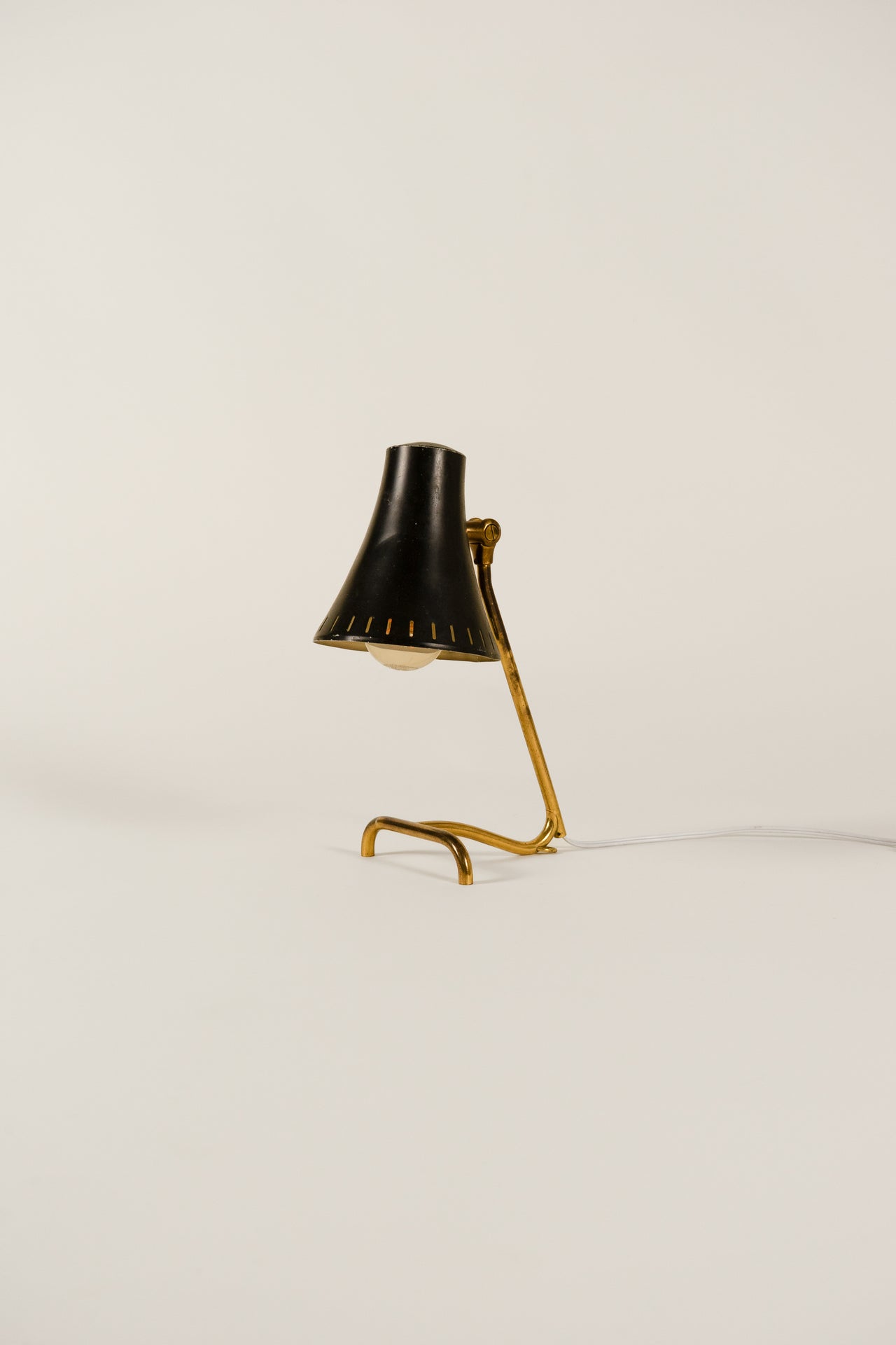 Boréns Black Table and Wall Lamp