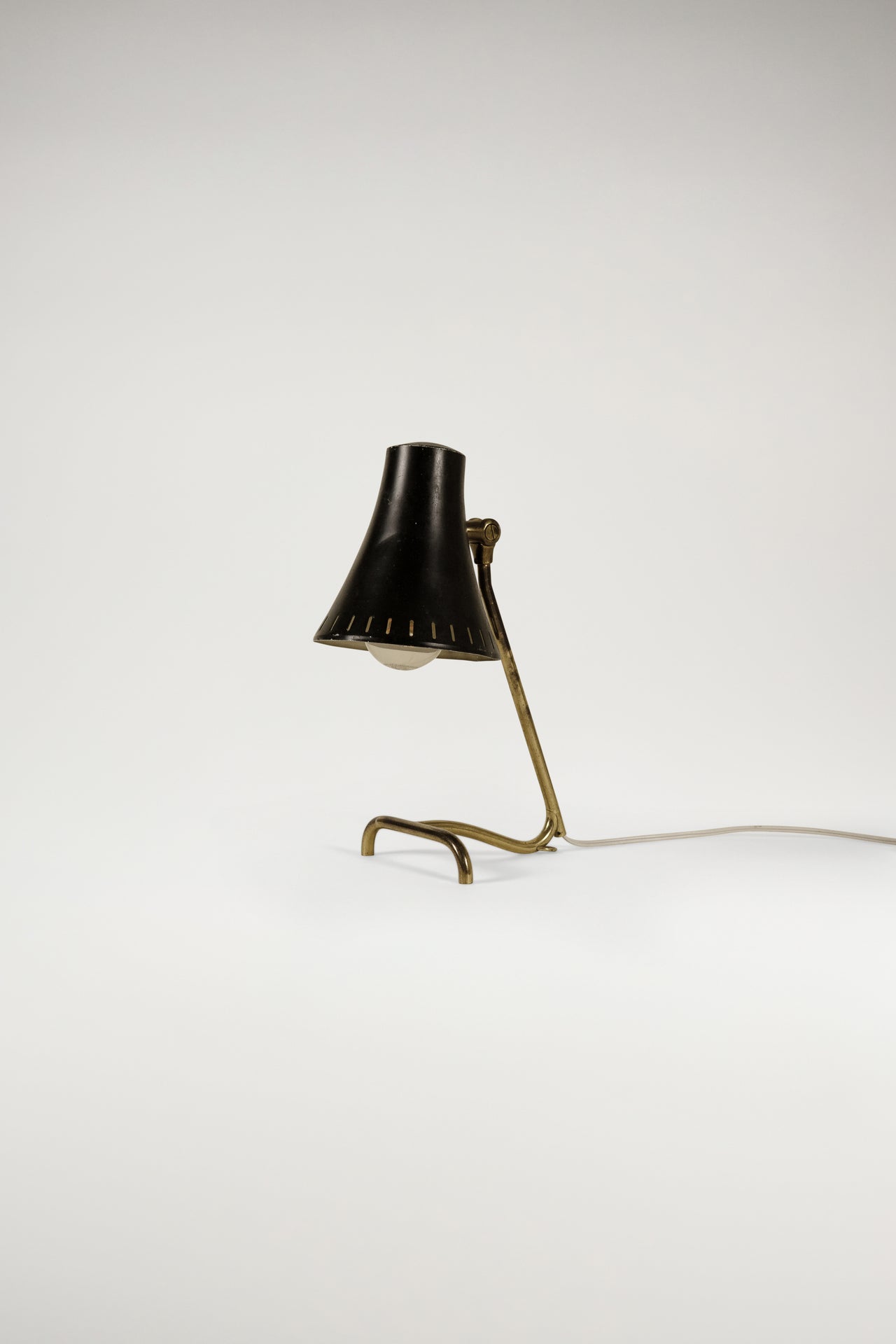 Boréns Black Table and Wall Lamp