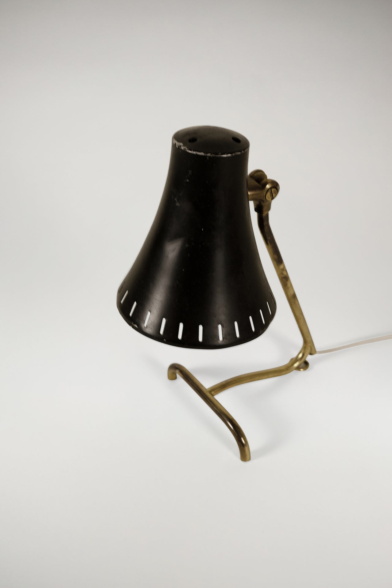 Boréns Black Table and Wall Lamp