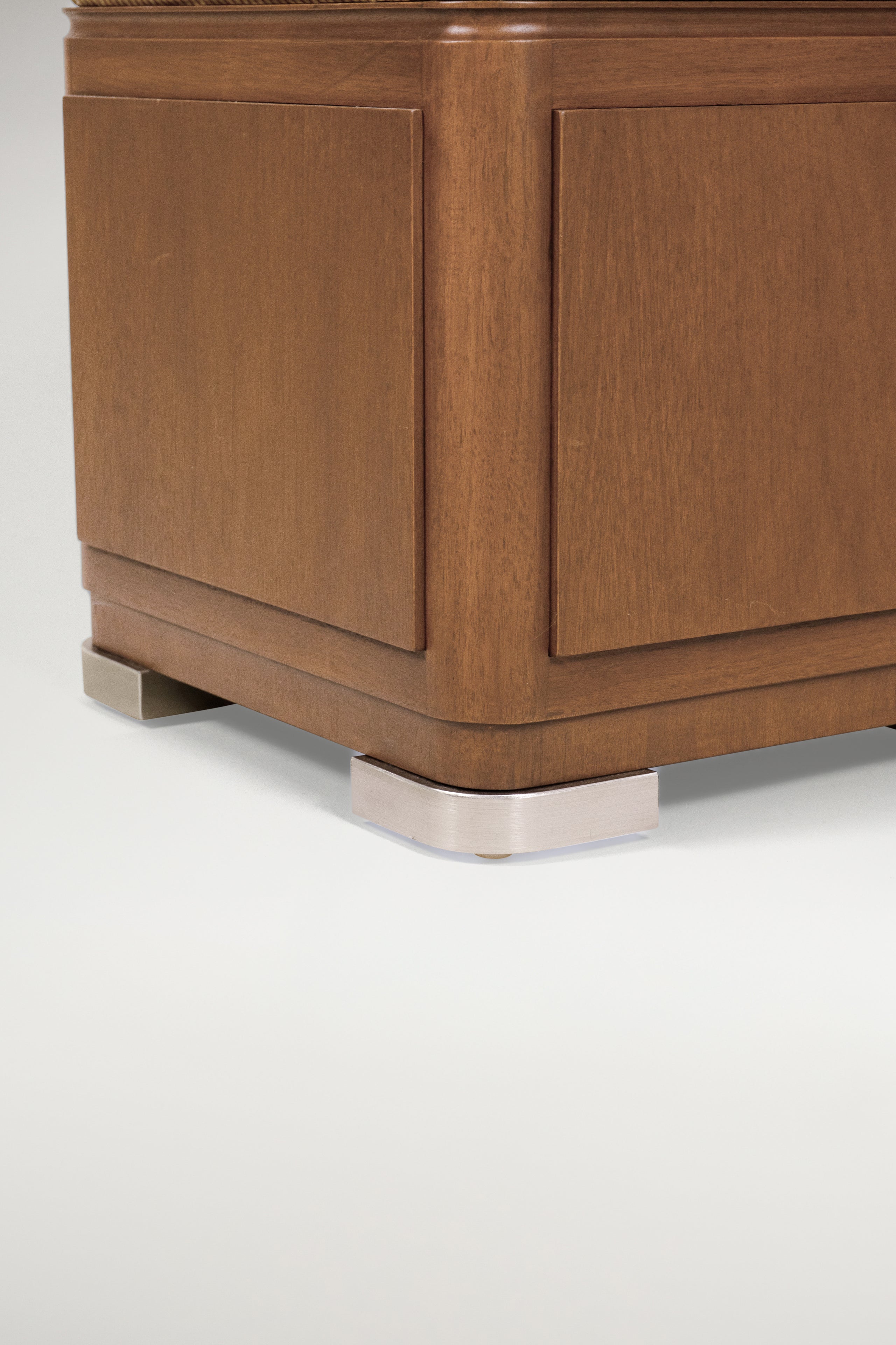 TTMM Silver Footed Ottoman