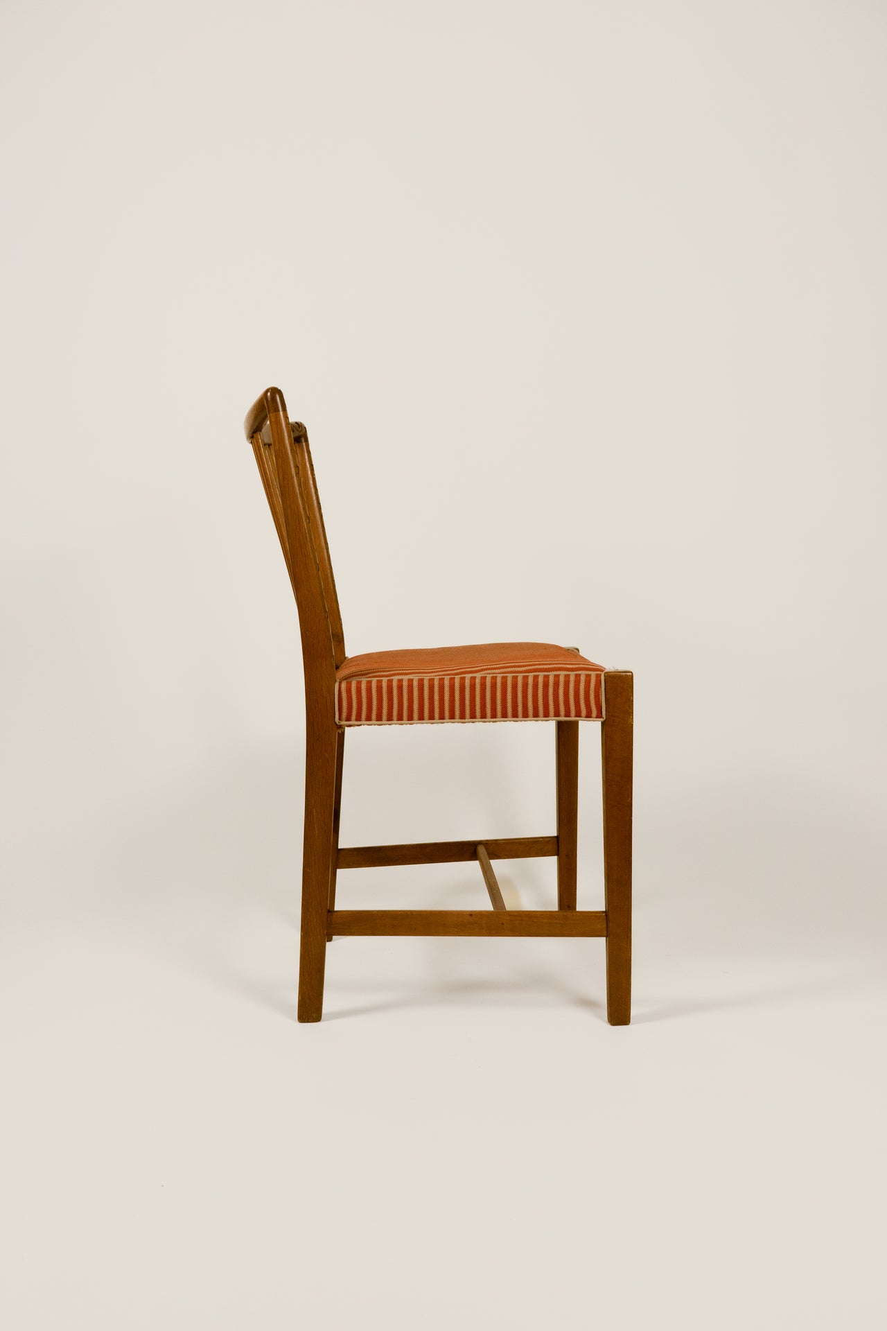 Hans Wegner Dining Chair in Red Stripe