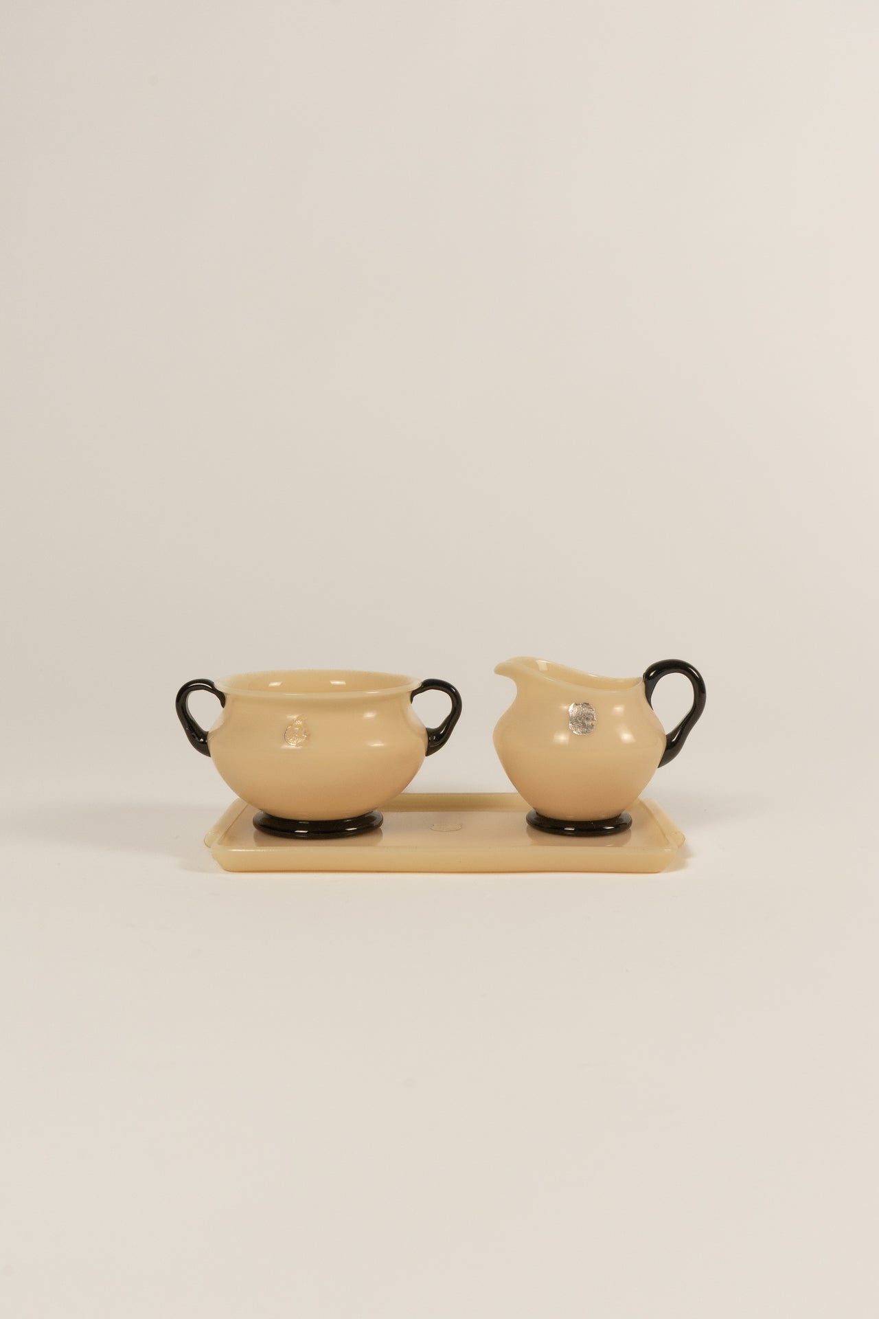 Glass Bowl and Sugar Set