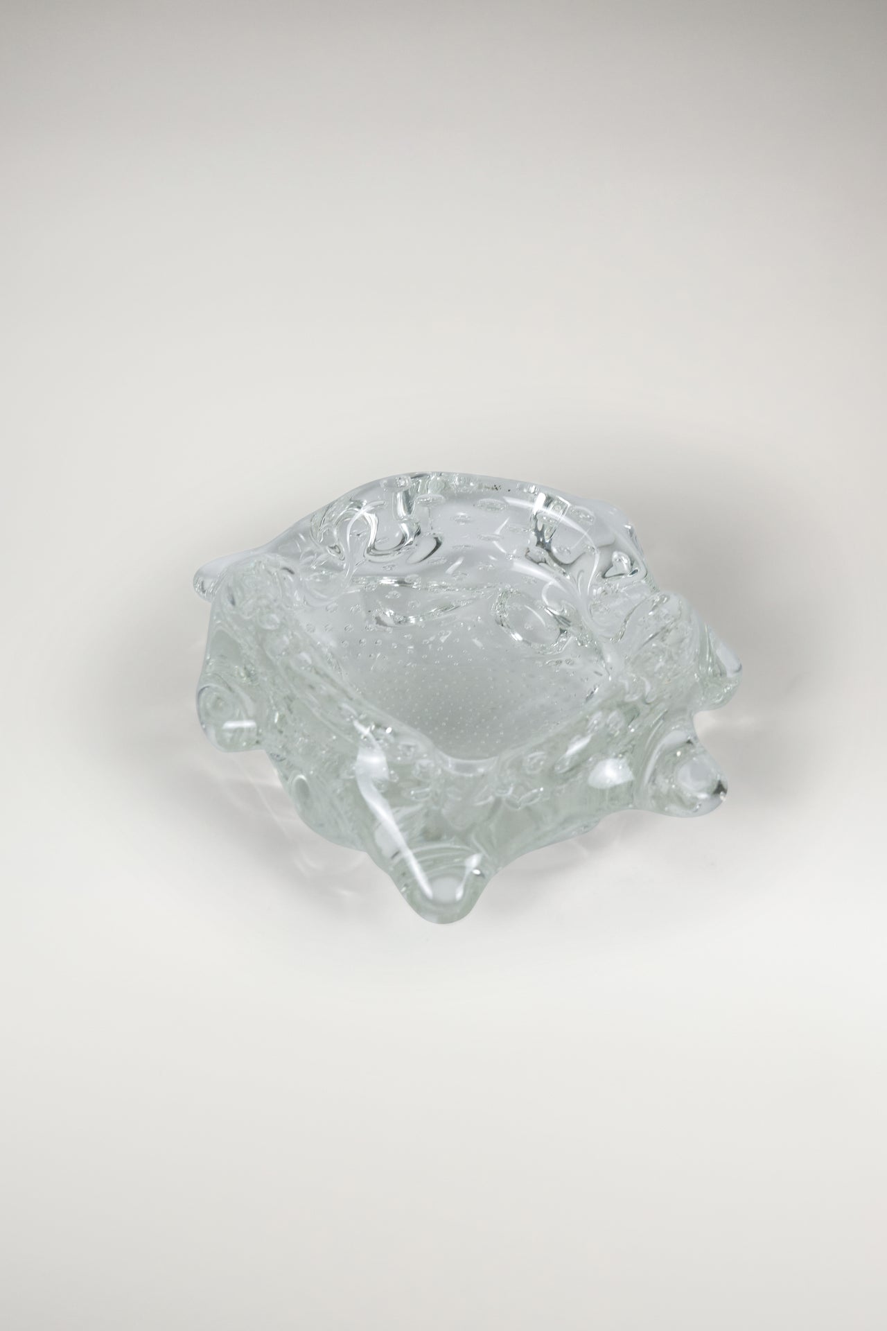 Crystalline Shell Murano Bowl