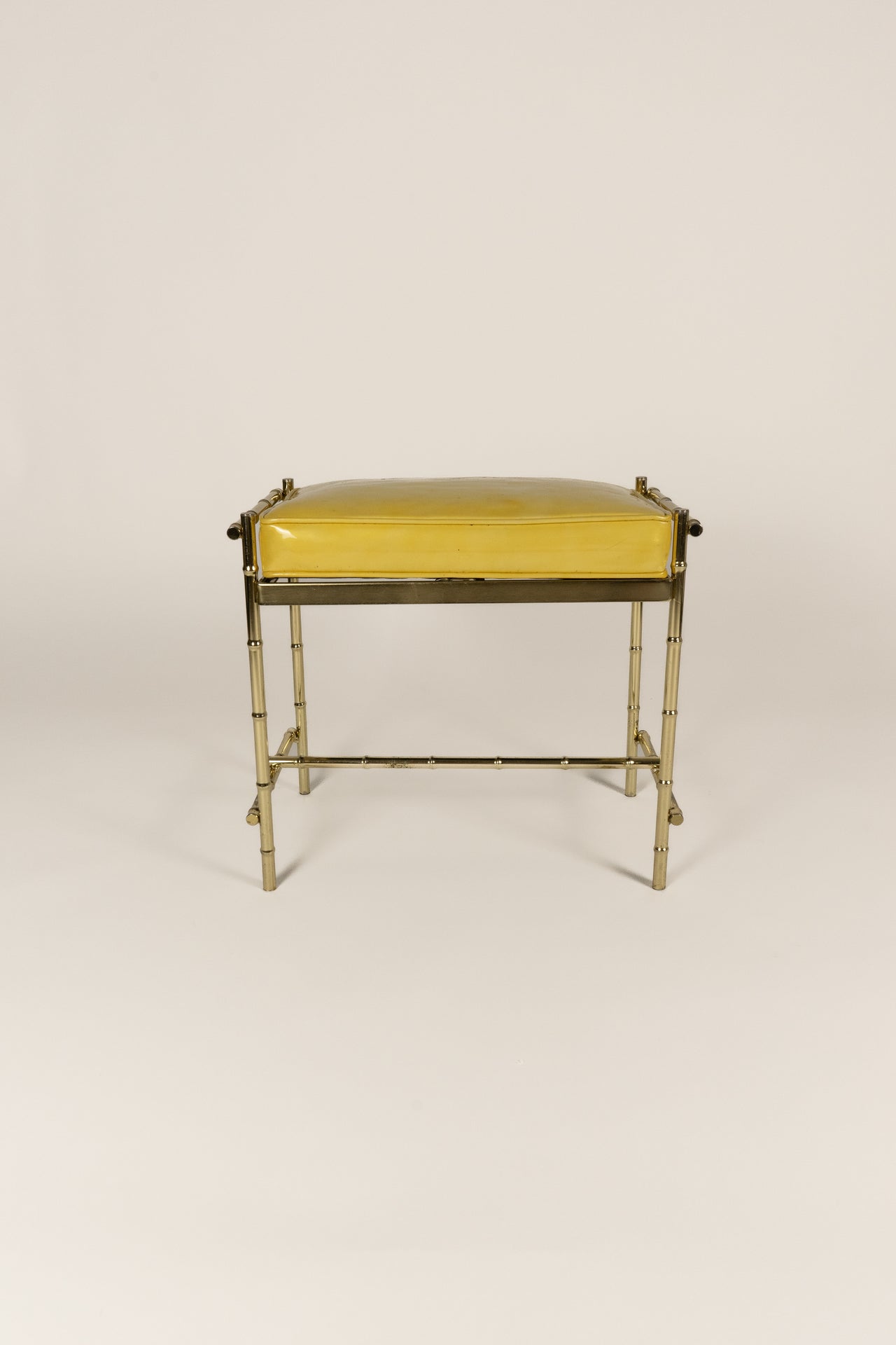 Bamboo Gold Metal Bench