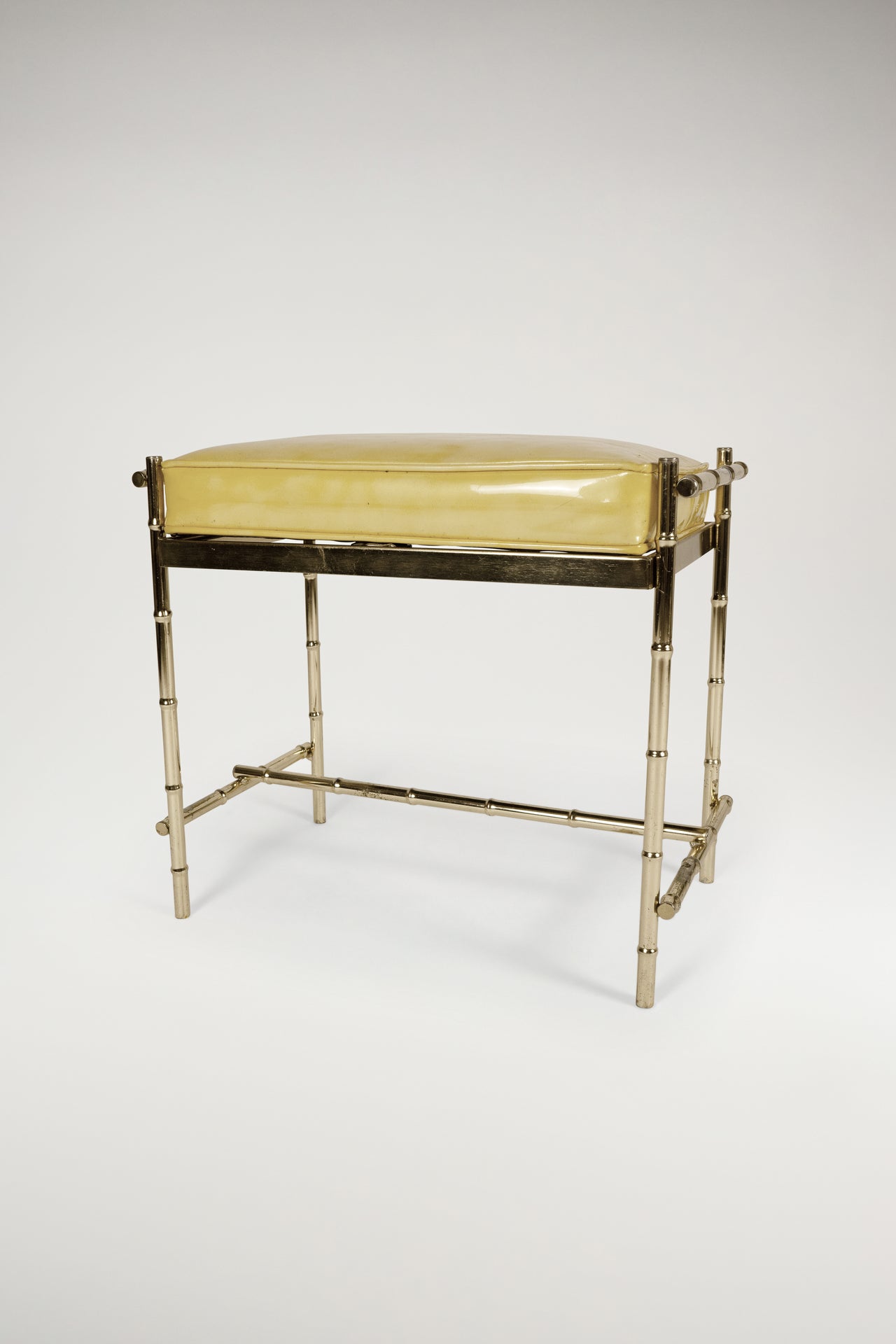 Bamboo Gold Metal Bench