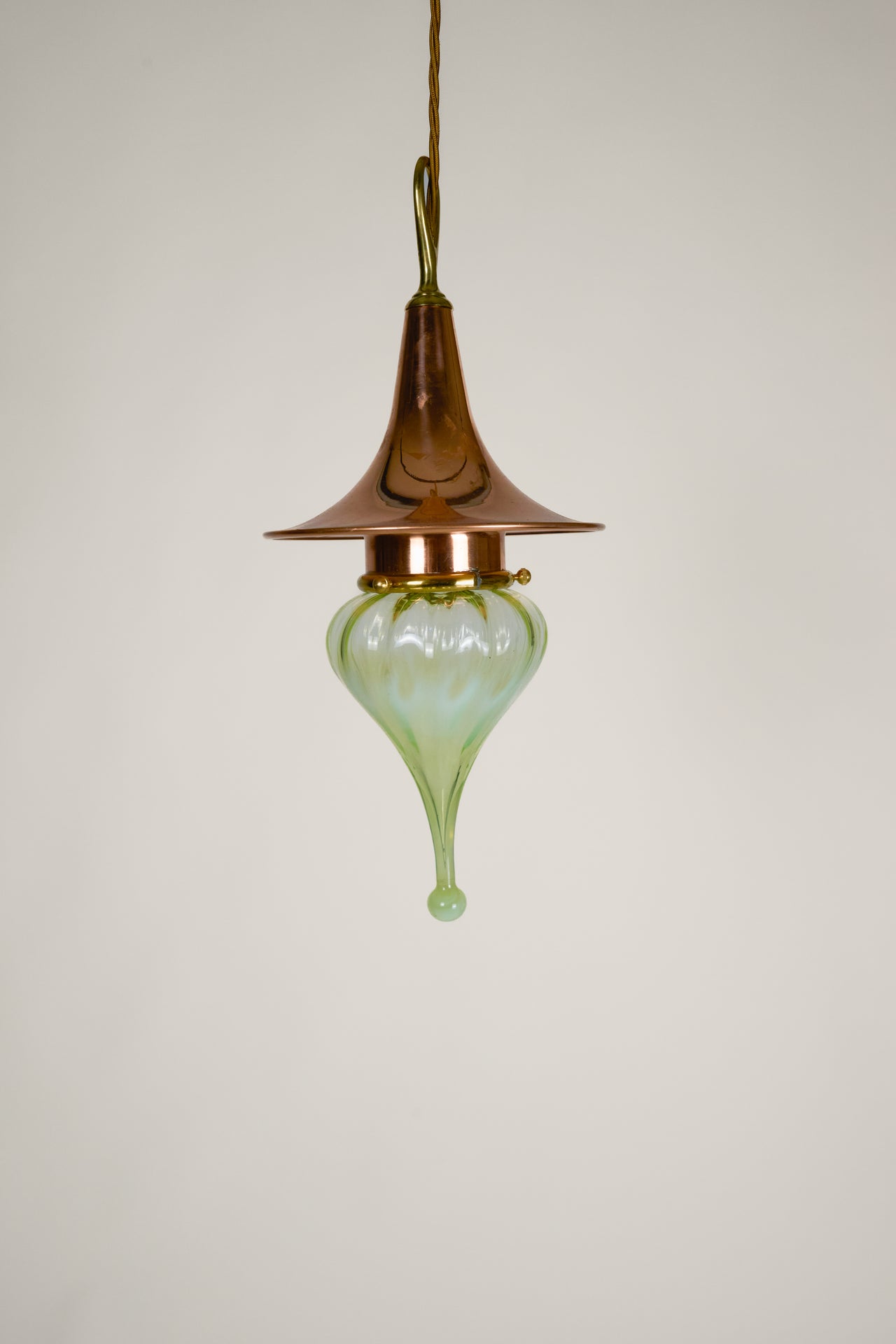 Copper and Glass Pendant