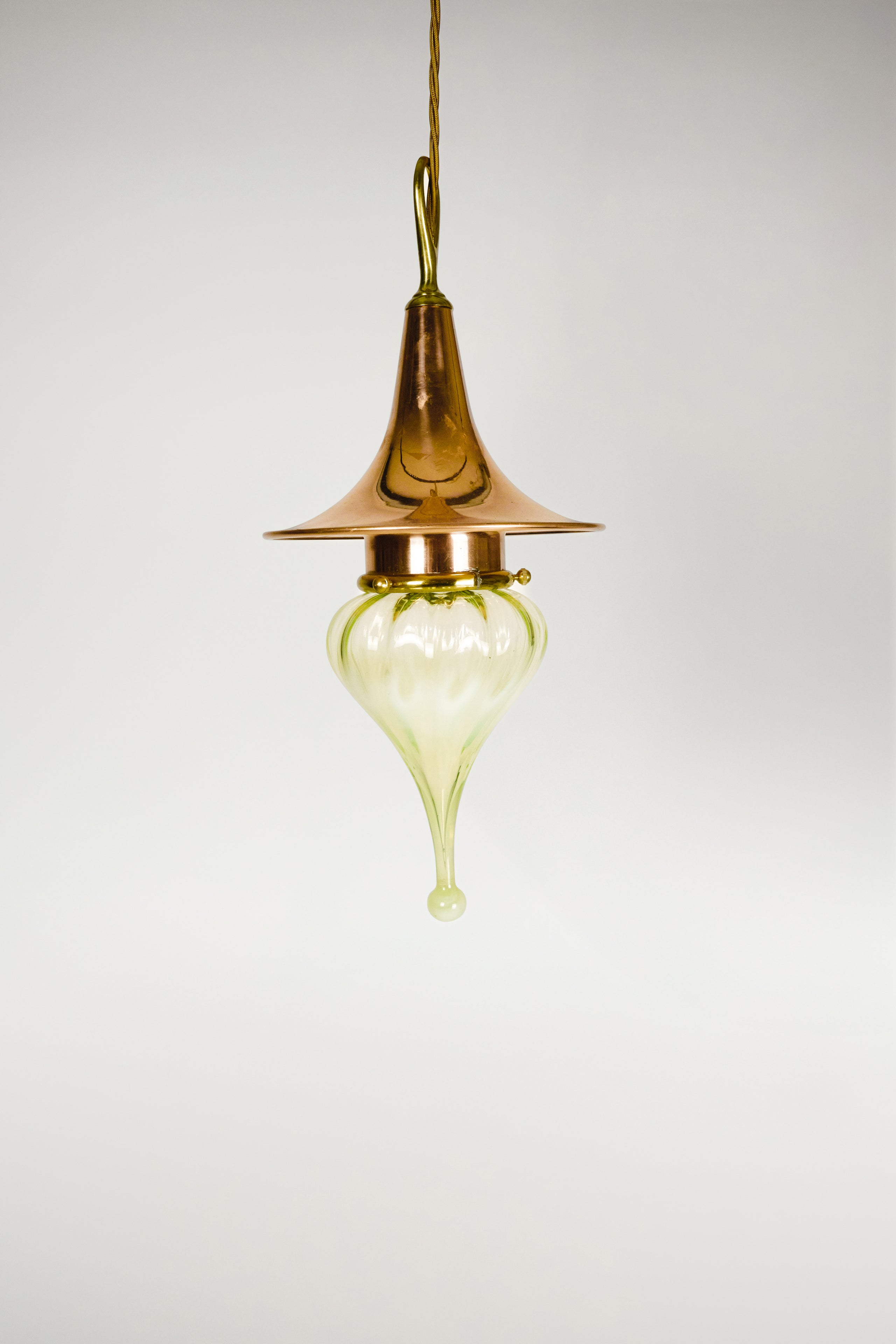 Copper and Glass Pendant