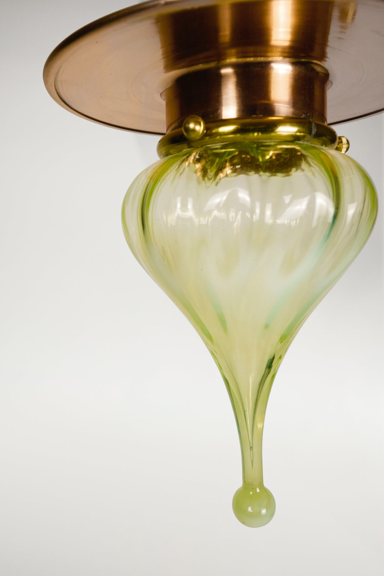 Copper and Glass Pendant