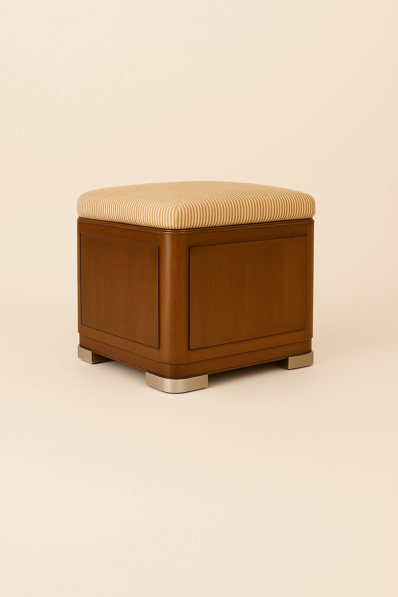 TTMM Silver Footed Ottoman