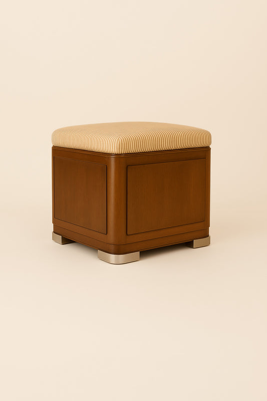 TTMM Silver Footed Ottoman