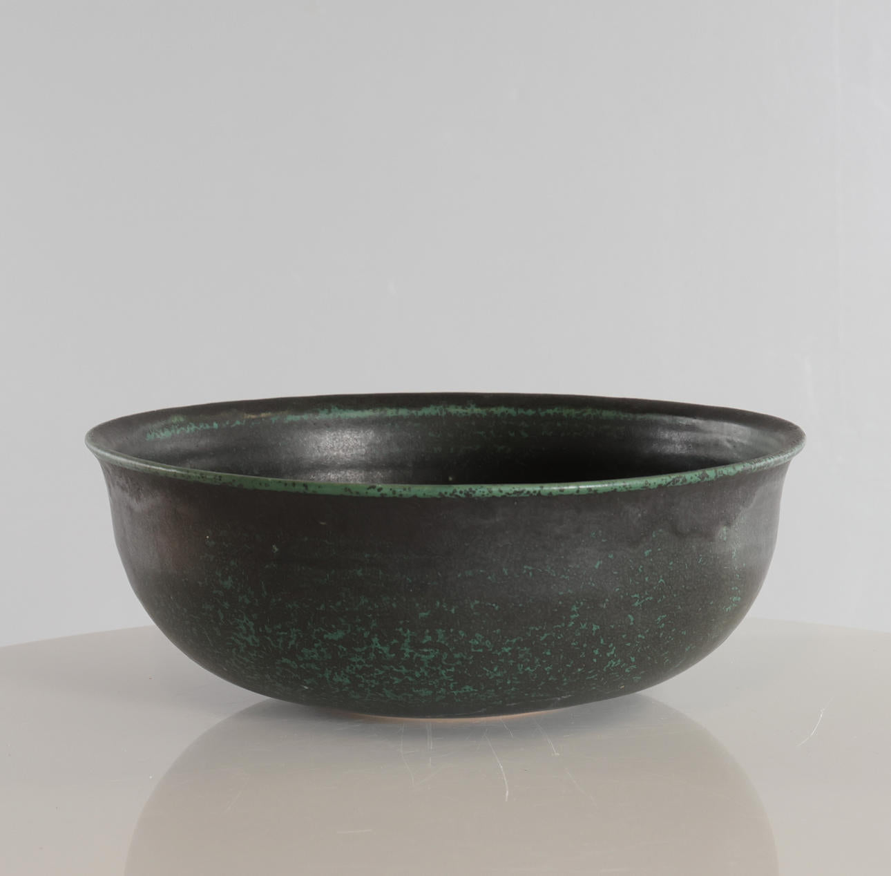 Green Glaze Stoneware Bowl